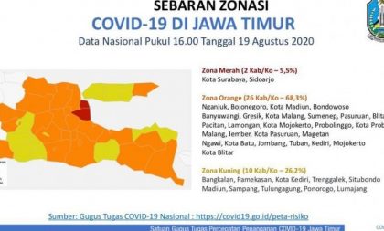 Gugus Tugas Nyatakan Surabaya Kembali Berstatus Zona Merah Covid-19
