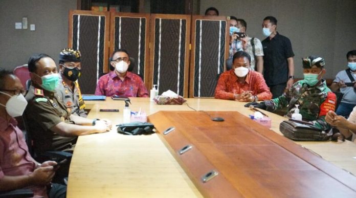 Wakil Walikota Denpasar Jaya Negara Ikuti Rakor Penegakan Disiplin Prokes