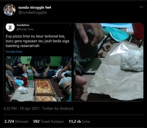 Viral Pemuda Makan Pizza 1 Meter, Pas Dizoom Warganet Kaget Lihat Hal Ini