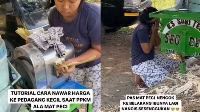 Terharu, Tantowi Yahya Unggah Video Penjual Es Tebu Jongkok Menangis Usai Jualan 