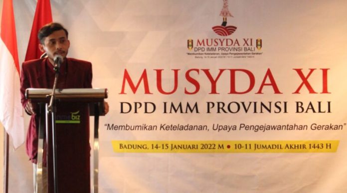 Irfan Maulana Terpilih Jadi Ketua Umum DPD IMM Bali