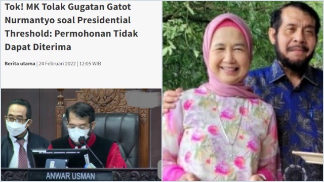 Ketua MK Bakal Nikahi Adik Jokowi, Nicho Silalahi: Patut Diduga Penolakan PT 0% karena Lobby Asmara