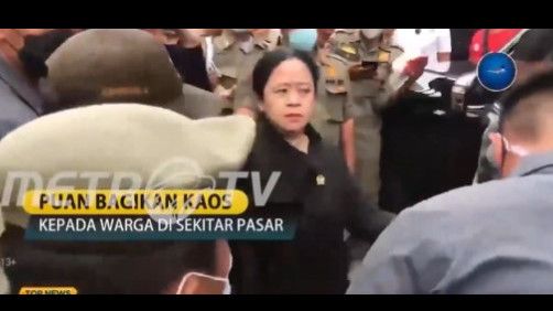 Ngasih Kaus Dilempar, Mbak Puan Bukan Kesal Ama Wong Cilik, Tapi Dongkol dengan Pengawal Pribad