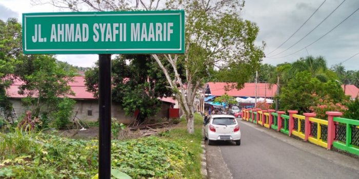 Buya Ahmad Syafii Maarif Diabadikan Sebagai Nama Jalan di Sumatera Barat